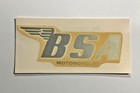 BSA Motorcycle Silver Slide Off Decal Vintage 1960's Era Originals