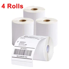 4 Rolls 4x6" Direct Thermal Shipping Labels - 250 Per Roll - 1000 Address Labels