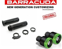 Barracuda Manopole Race Schwarz GrüN Kontrappeso Blux Adapter FüR Yamaha Lenker