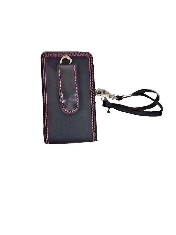 Wenger The RHEA Small Camera Case Black Pink Etching Belt Clip Wrist Strap - Image 2 of 4