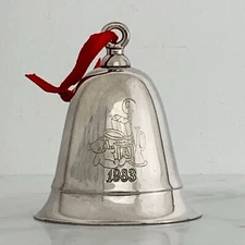Lenox Kirk Stieff Annual Musical Silver Plate Bell Ornament *NO BOX *U Pick YEAR