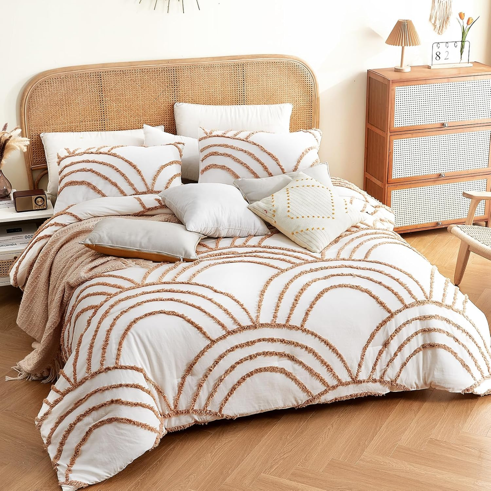 California King Comforter Set Beige King Size Comforter Set, 3 Pieces