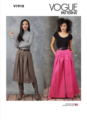 Schnittmuster Vogue 1910 ausgefallene Damenhose Gr. 34-52