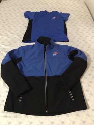Domino's Pizza Lot 2 Gear Jacket Employee Full Zip Men's XL & T
