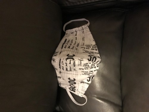 Black and white AC DC mask | eBay