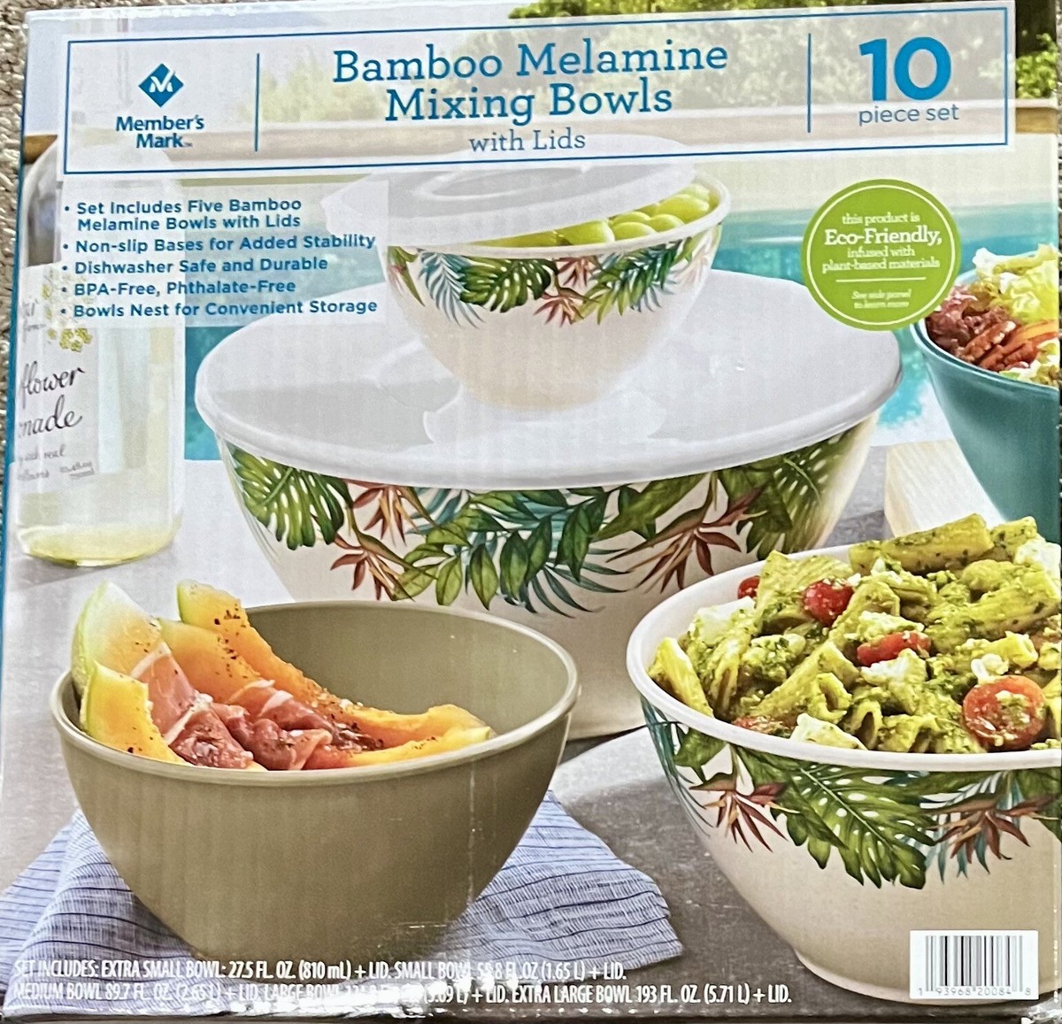 Melamine Dinnerware 10 Piece Melamine Mixing Bowl Set With Lids - Main Image
