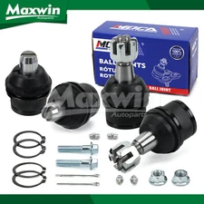 4X Front Upper & Lower Ball Joints Kit Fit Ford E-150 Econoline E-150 Club Wagon