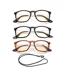 Computer Glasses Blue Light Blocking Keyhole Frame Gaming Glasses Women