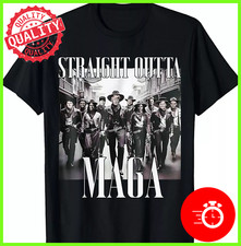 Straight Outta Maga Trump 2024 T-Shirt All Sizes