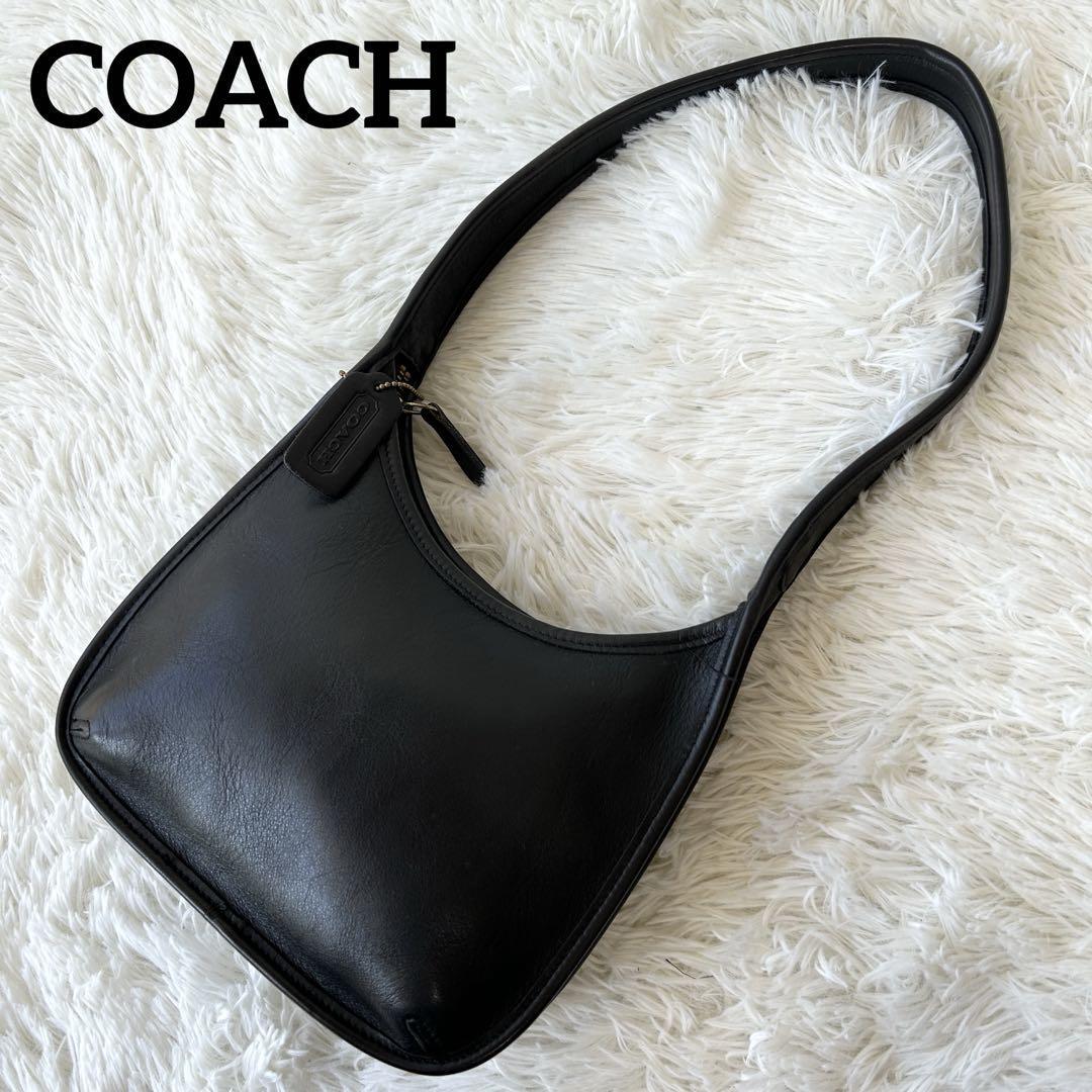 Authentic Coach shoulder handbag Ergo mini leather black vintage 