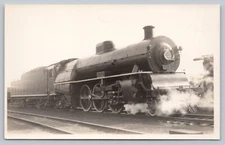 Postcard RPPC Montreal Quebec Locomotive 652 P41 Steam Train c1930 Real Photo J6