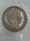 1898 O Barber Silver Half Dollar VG New Orleans Semi key date