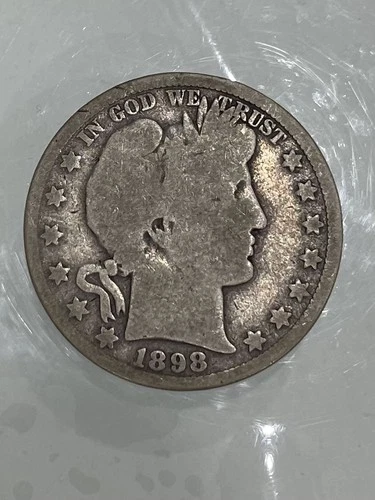 1898 O Barber Silver Half Dollar VG New Orleans Semi key date