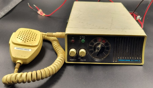 Unimetrics Sea Hawk 25 Marine Ship To Shore VHF Radio TESTED WORKS See Video