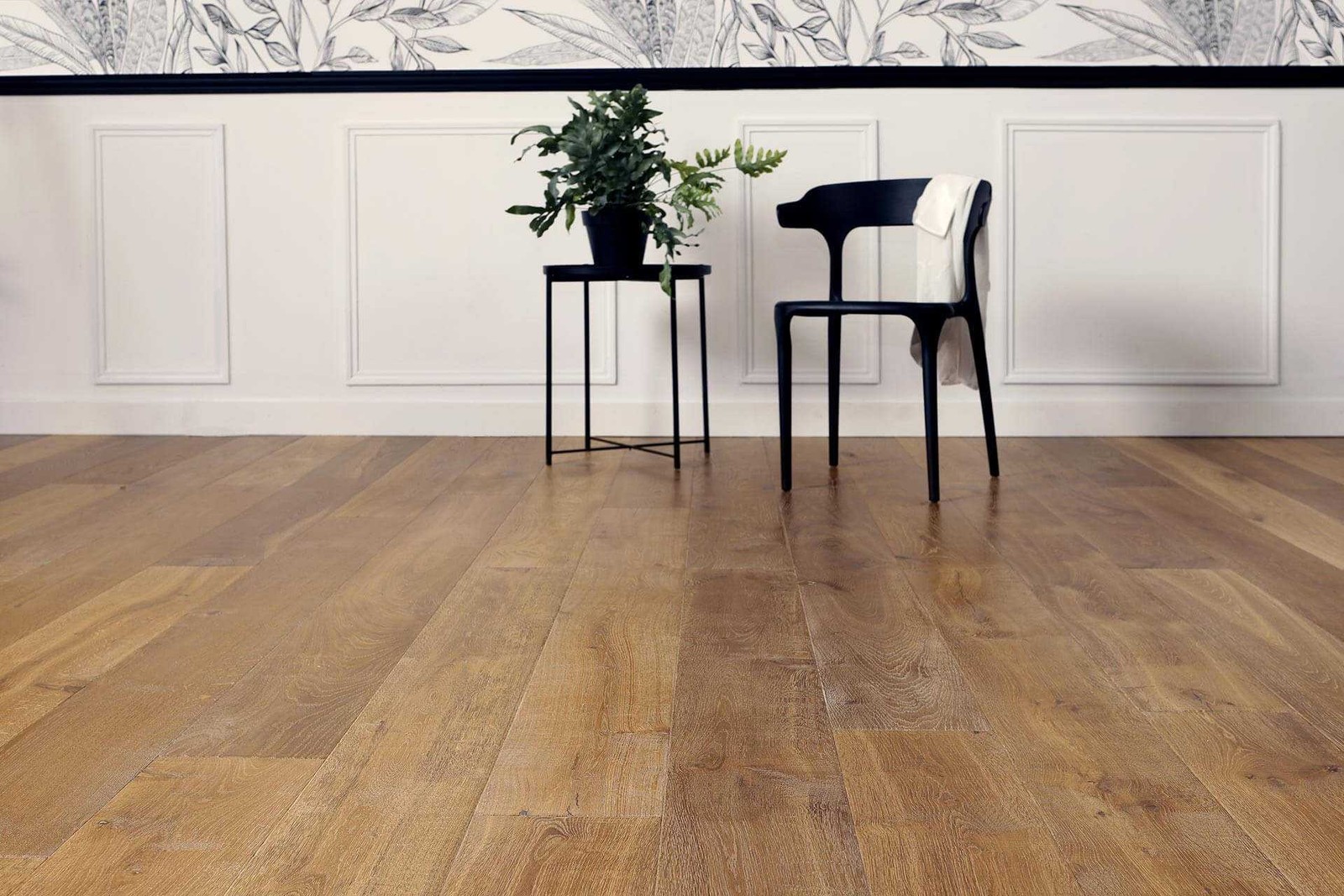 Parquet contrecollé flottant OMBRE chêne noble d'exception lot de 2.888m²