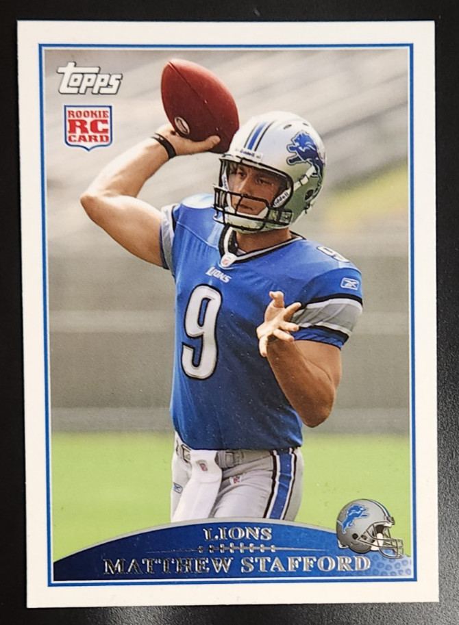 Matthew Stafford RC 2009 Topps #430 Throwing Base