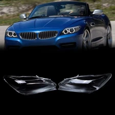 Left & Right Headlight Cover Headlamp Lens Cover Clear For 2009-2016 BMW Z4 E89