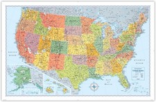 Rand McNally Signature Edition U.S. Wall Map - Folded Sheet Map, Flat 