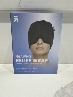 Renpho Migraine Relief Wrap Cap Hat Headache Cold/Heat Pain Relief - NEW