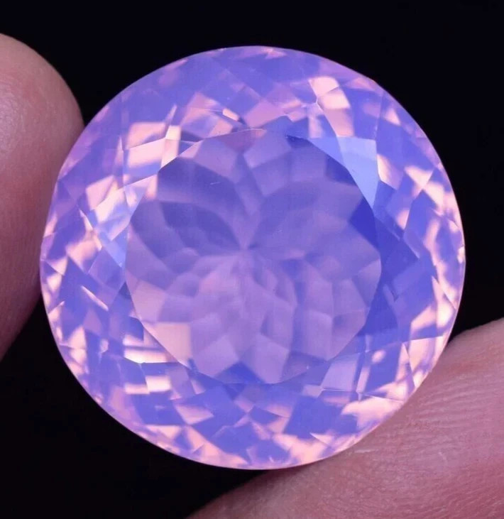 174.35 CT Purple Pink Opal Round Cut Flawless Certified Loose Gemstone