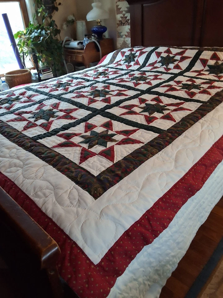 Nuevo Edredón Estrella En Una Estrella Nunca Usado 69" × 86" Algodón Foto 3 de 4