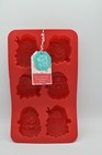 Me Myself and Elf Red Silicone Santa Shaped Cookie Mold