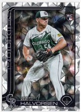 2025 Topps Diamante Foilboard Seth Halvorsen Rookie Parallel Card RC #597. rookie card picture