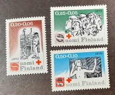 FINLAND MNH Semipostals #B188-90 *1970*  Catalog $2.40