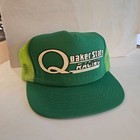 c.1980s QUAKER STATE RACING HAT CAP GAS OIL GASOLINE TRUCKER NOS STATION SERVICE — photo 3