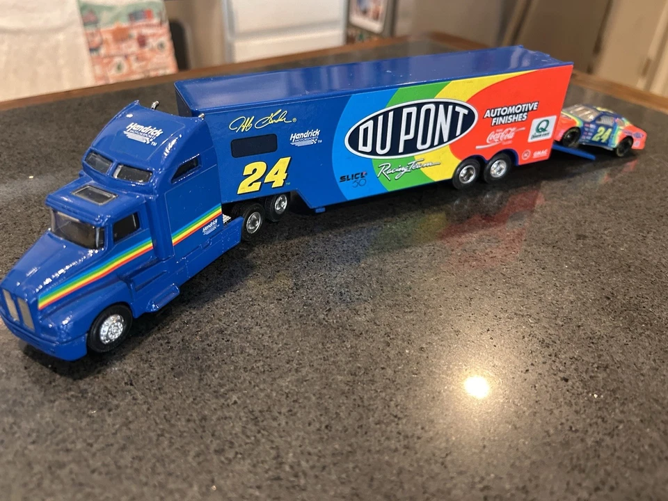 ¡¡¡Camión y coche de stock NASCAR RACING CHAMPIONS JEFF GORDON DUPONT RACING AÑOS 90!!!! Foto 3 de 3