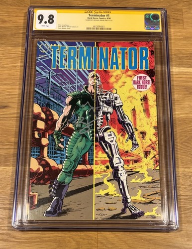 Terminator #1, (1990) Dark Horse, CGC 9.8 SS, signed by MICHAEL BIEHN "Reese"