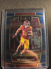 2022 Panini Select Draft Picks - Concourse Drake London #7 Blue (RC)