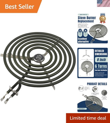 #ad Range 8quot; Large Surface Burner Element Coil Replacement Fit for G.E 6 Turns El... $29.85