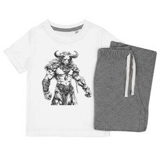 'Minotaur Standing' Kids Nightwear / Pyjama Set (KP047988)