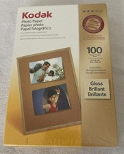 Sealed Eastman Kodak Photo Paper Gloss 4 X 6 In  Instant Dry 100 Sheets Inkjet
