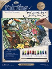 Paint By Number Kit Artist Canvas Series 11"X14" Zoo Montage