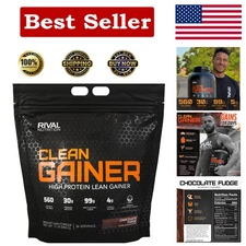 12lbs Clean Gainer Protein - Chocolate Fudge for Lean Muscle & Energy