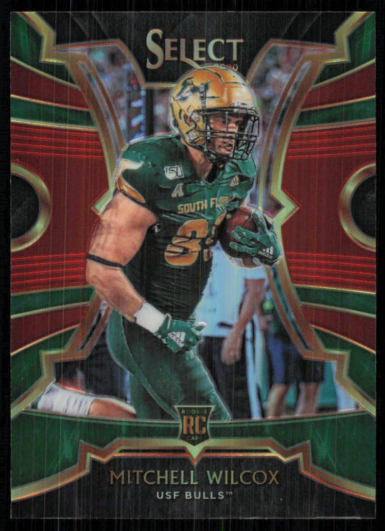 2020 Panini Chronicles Draft Picks Select Red Prizm Mitchell Wilcox Rookie #21