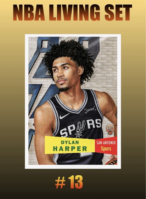 💥DYLAN HARPER RC💥 2025-26 Topps NBA Living Set #13 San Antonio Spurs