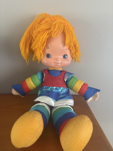 Muñeca de peluche Rainbow Brite 1983 vintage 18" sello Mattel - Imagen 7 de 7