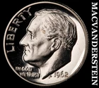 1962 Roosevelt Dime - Choice Gem Proof  Lustrous  No Reserve  #J9954