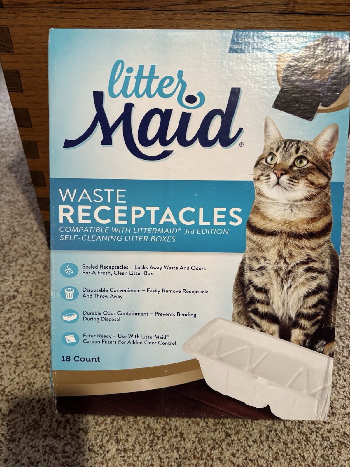 18 LitterMaid Waste Receptacles 3rd Edition Sealable Count K