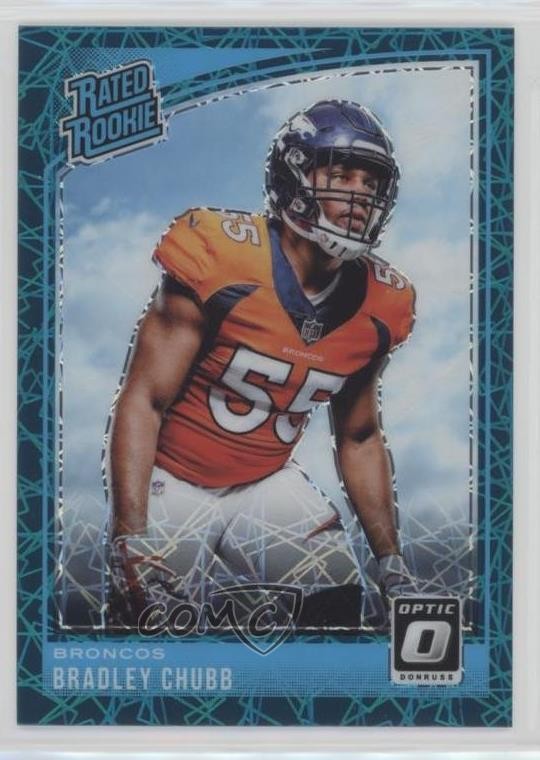 Bradley Chubb Panini Donruss Optic #169 Teal Velocity