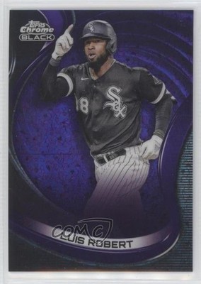 2022 Topps Chrome Black Purple Mini-Diamond Refractor 3/150 Luis Robert #25 0tc5