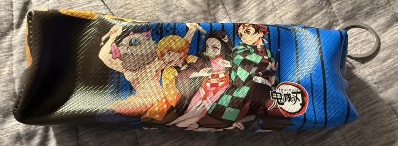 Pencil Bag Anime Demon Slayer Cosmetic Purse Makeup Storage Bag