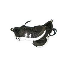 Under Armour Boys Size 3.5 Charged Assert 10 Running Shoes Black and White