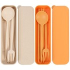 2 Sätze von Reiseboten -Geschirrkit tragbarer Besteck mit Speicherbox