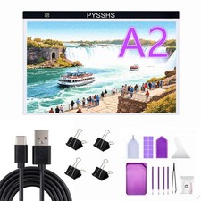 Large A2 LED Light Pad for Diamond Art Painting  Light Pad , Black