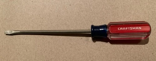 VTG Craftsman 41588 V WF Slotted Flat Head 1/8” Tip Screwdriver 6.5” USA