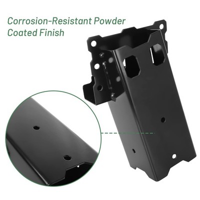 Heavy-Duty 4x4 Angle Brackets - Set Of 4 Black Steel Platform Braces For Hunting Stands & Outdoor Builds
